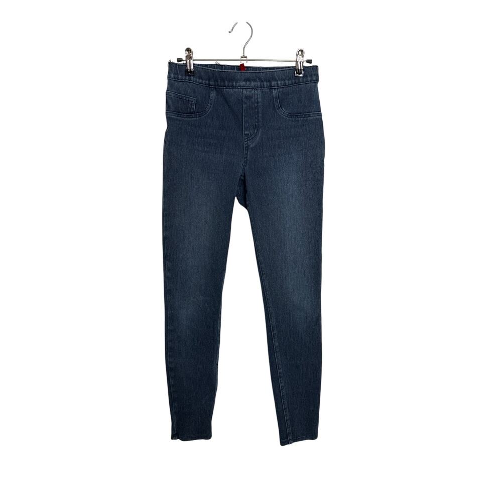 Spanx Leggings Womens Small Jean-ish Ankle Pull On Twilight Rinse Blue FLAWS